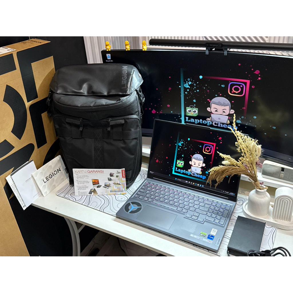 Lenovo Legion Slim 5i i7 13700H RTX 4060 140W 2.5K 165Hz Garansi ON