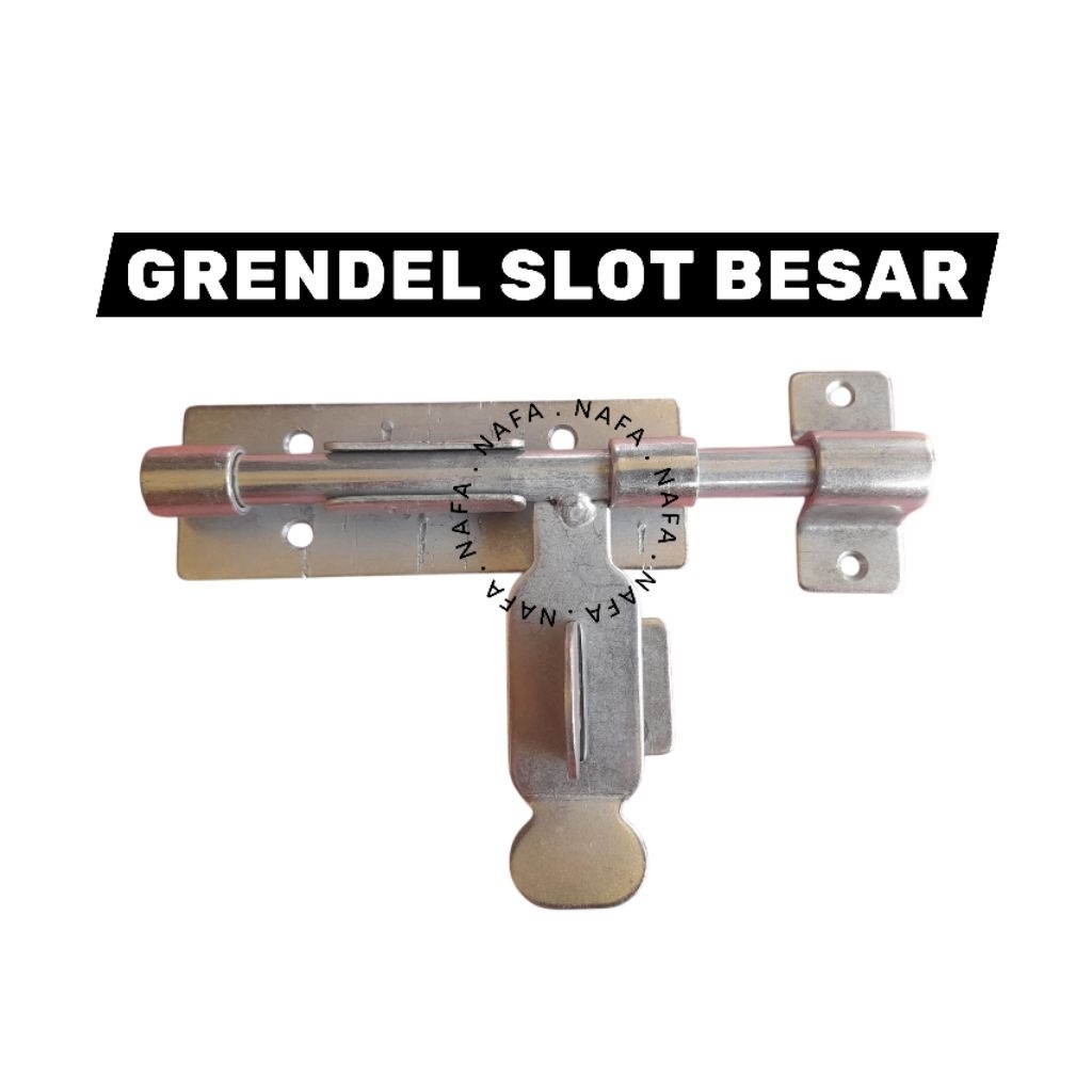 (GROSIR) Grendel Slot Samping Besar | Aksesoris pintu besi Dll