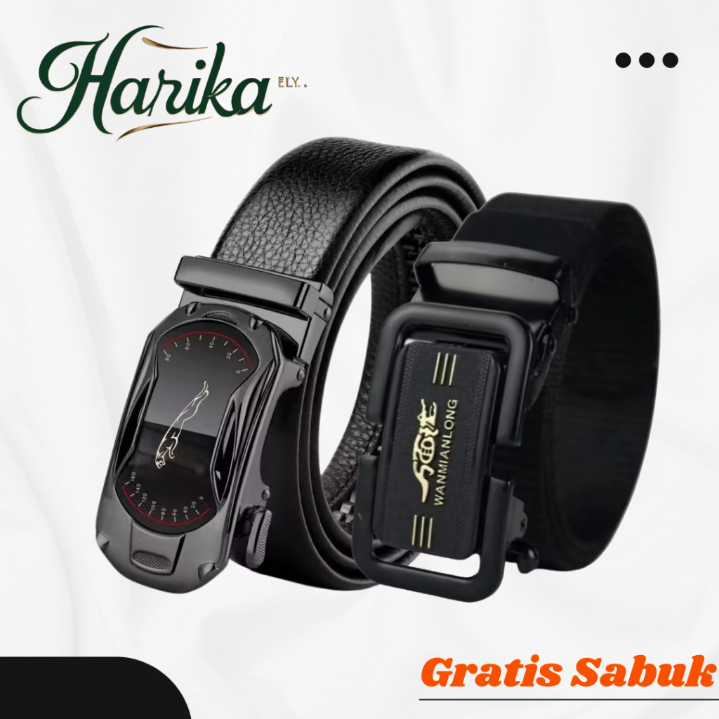 Promo GRATIS SABUK  Ikat Pinggang Pria Sabuk Bahan Kulit Kepala Besi JGR