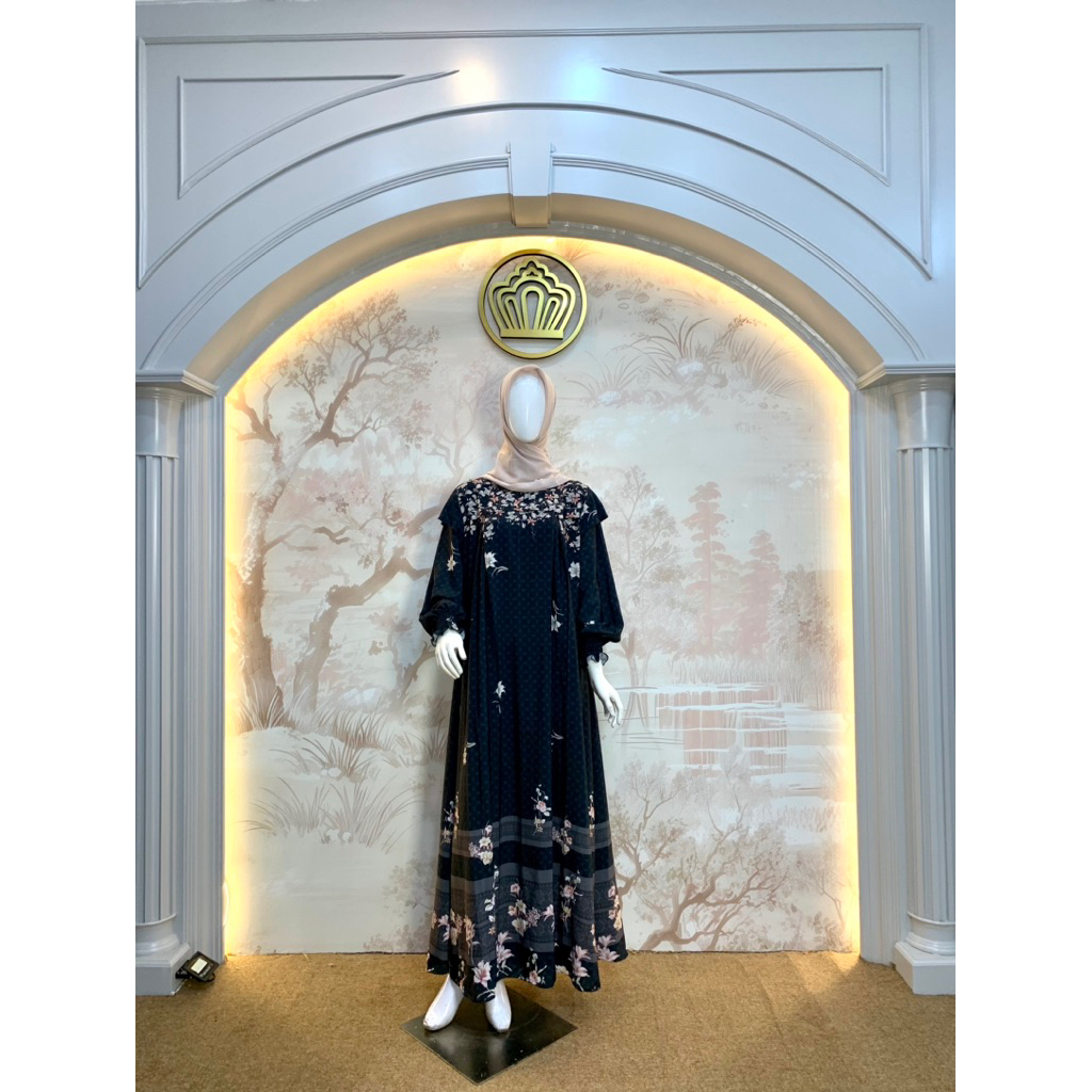 Qoni | Gaun Lemira | Gaun Simple | Gaun Elegan | Gaun Premium