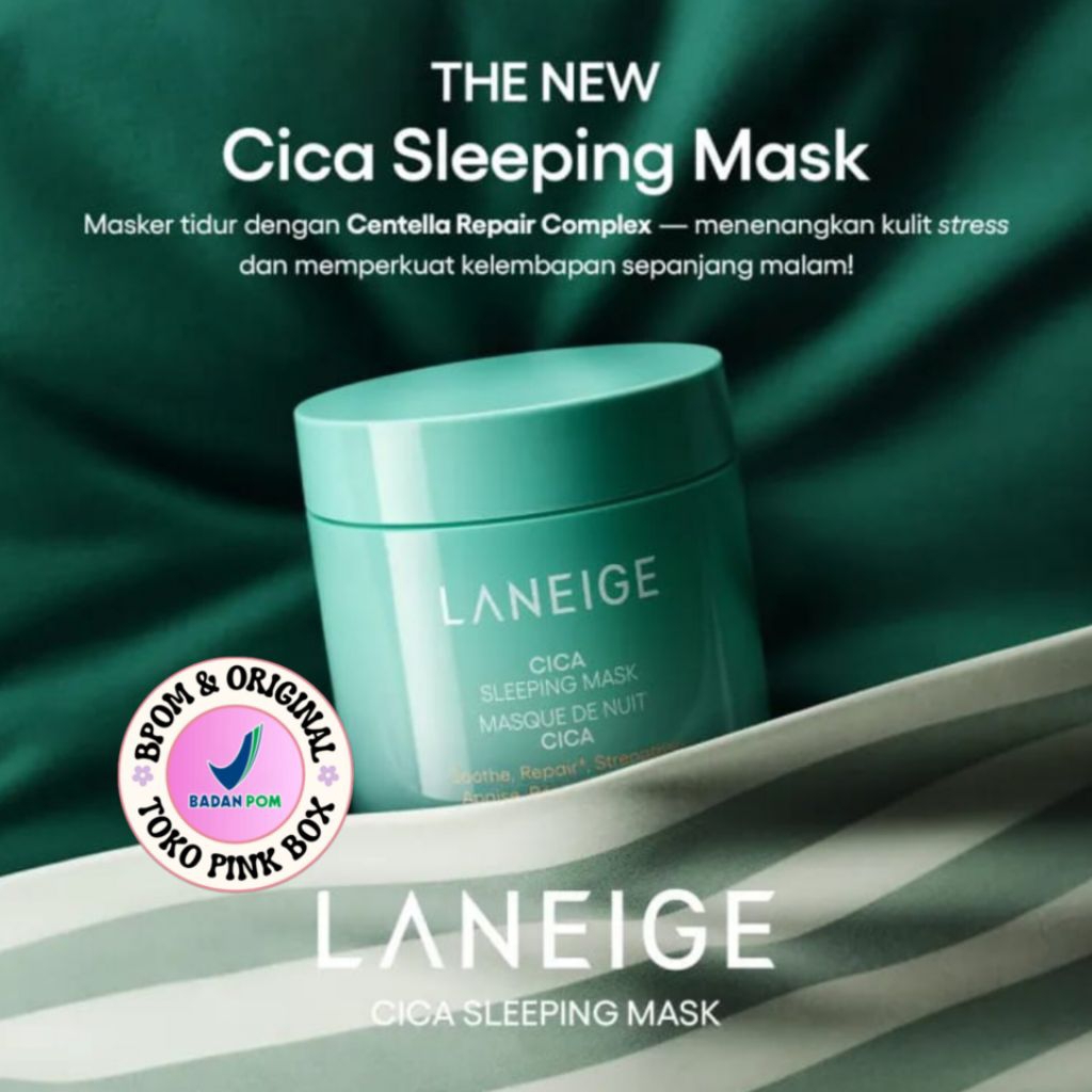 (Size 25ml) Laneige Cica Sleeping Mask for Face | Soothing & Calming Night Cream for Dry Sensitive S