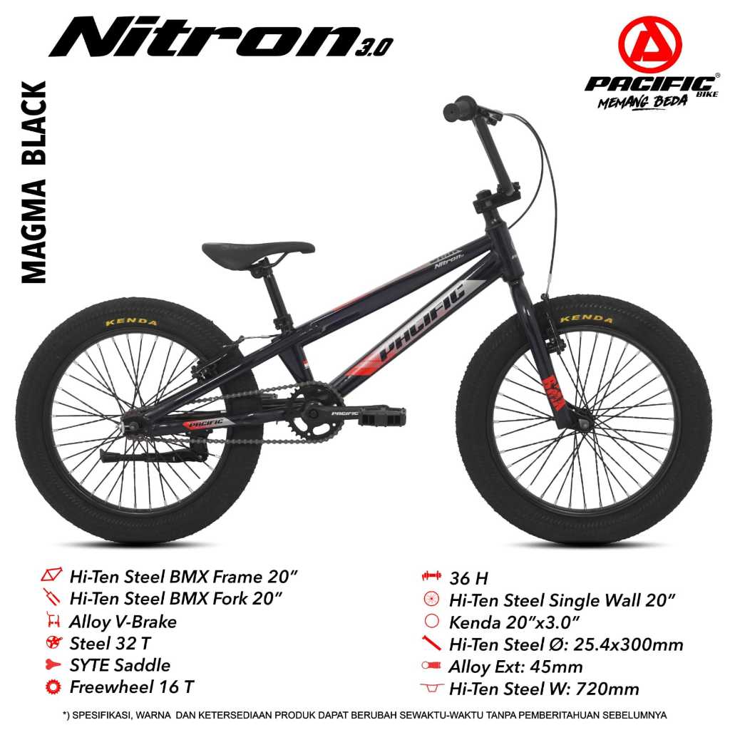 SEPEDA BMX ANAK LAKI LAKI 20 INCH PACIFIC NITRON BAN 3.0