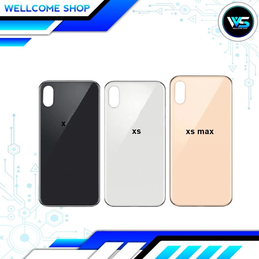 Backglass Iphone X XS XS Max Backdoor Tutup Belakang Housing
