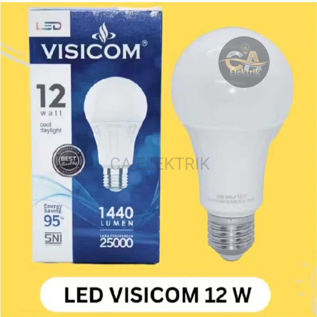 LED VISICOM 12 WATT BULB CAHAYA PUTIH