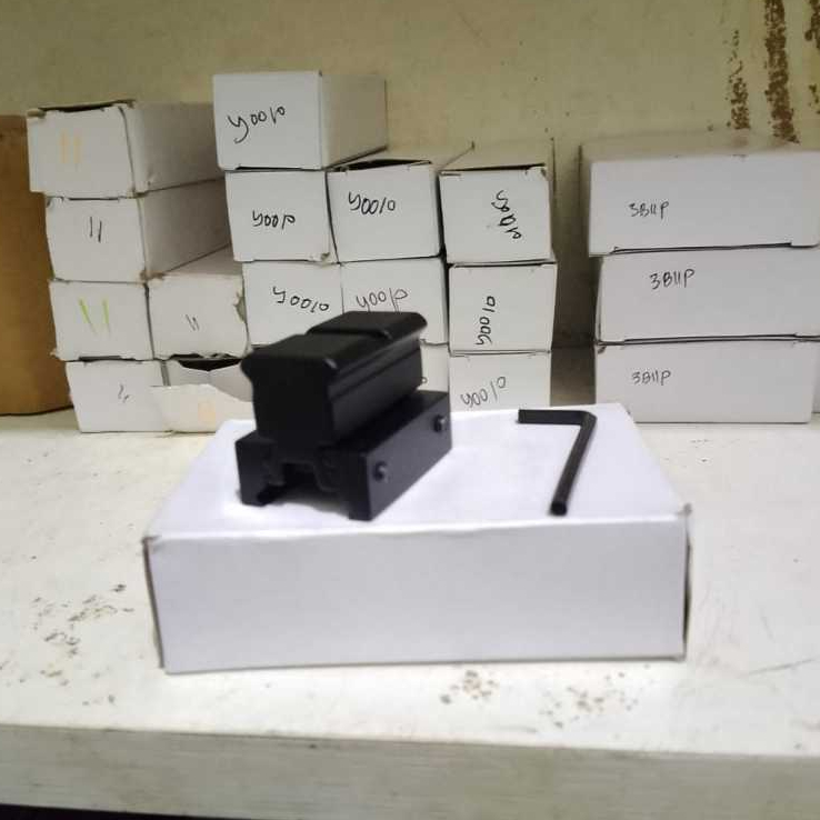 raiser riser peninggi rail picatinny metal mount mounting aeg gbbr