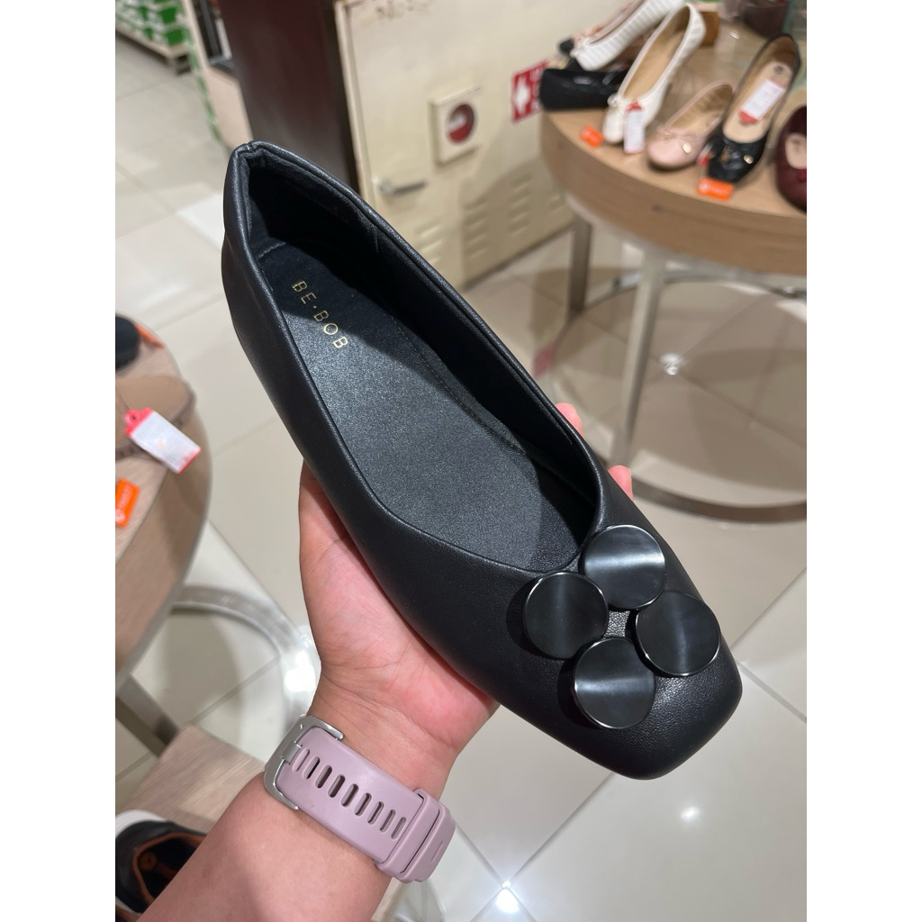 Bebob flat shoes wanita hitam 36-40