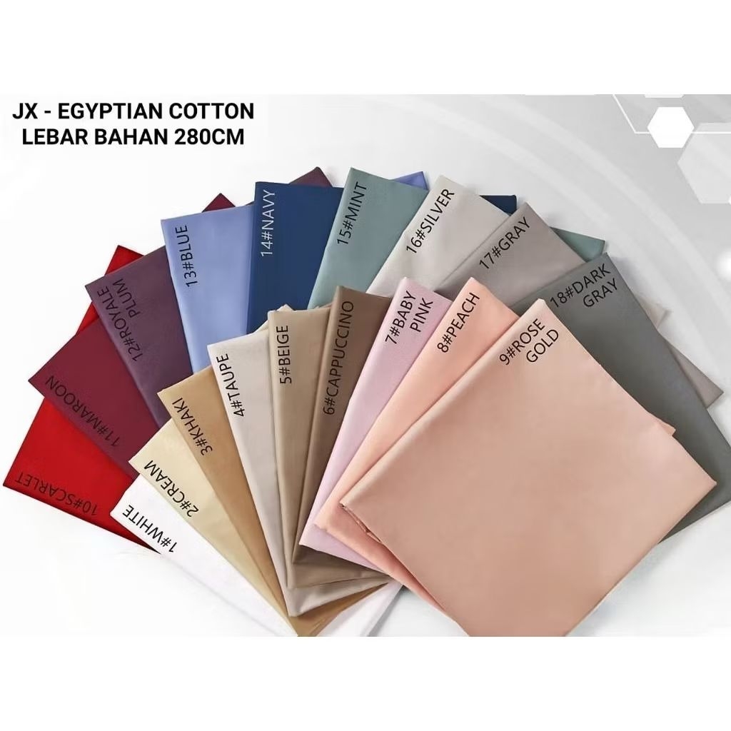 SPREI SET COTTON EGYPTIAN ATAU KATUN MESIR POLOS