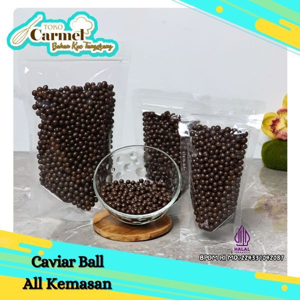 Caviar Coklat Butir - Coklat Biskuit Mini Crispy Ball Ekonomis Topping Donat