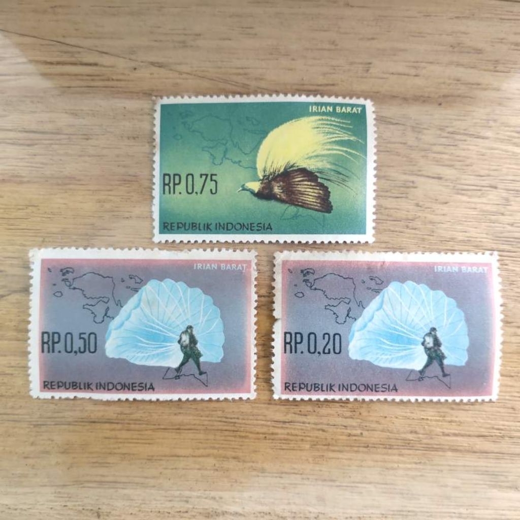 Set 3 perangko indonesia kuno: IRIAN BARAT