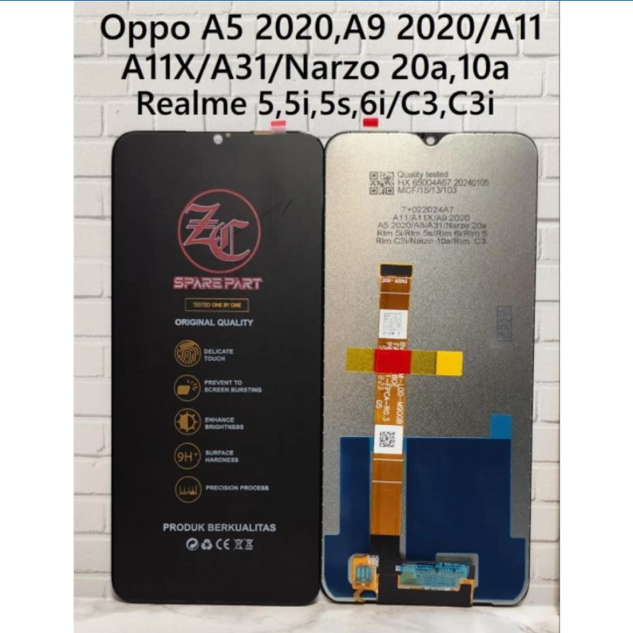 LCD + Touchscreen Oppo A5 2020 / A9 2020 / A11 / A11x / A31 / Narzo 20a / 10a / Realme 5 / 5i / 5s /