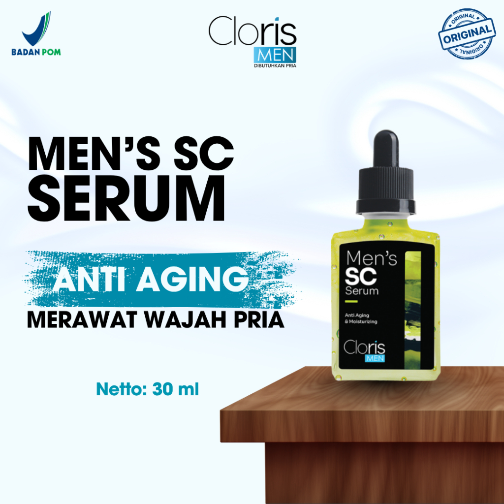 Clorismen SC Serum Wajah Pria Atasi Bopeng dan Bekas Jerawat