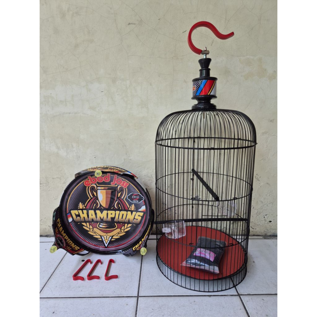 Kandang lovebird Decal ebod murah PVC betmen