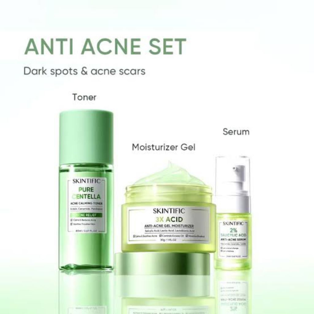 Acne set skintific paket seserahan
