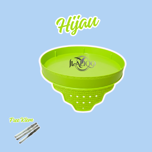 (FREE KLEM) TEBOK LOVEBIRD WARNA MOTIF 33CM PLASTIK TEBAL BERKUALITAS ANTI PECAH SANGKAR BULAT