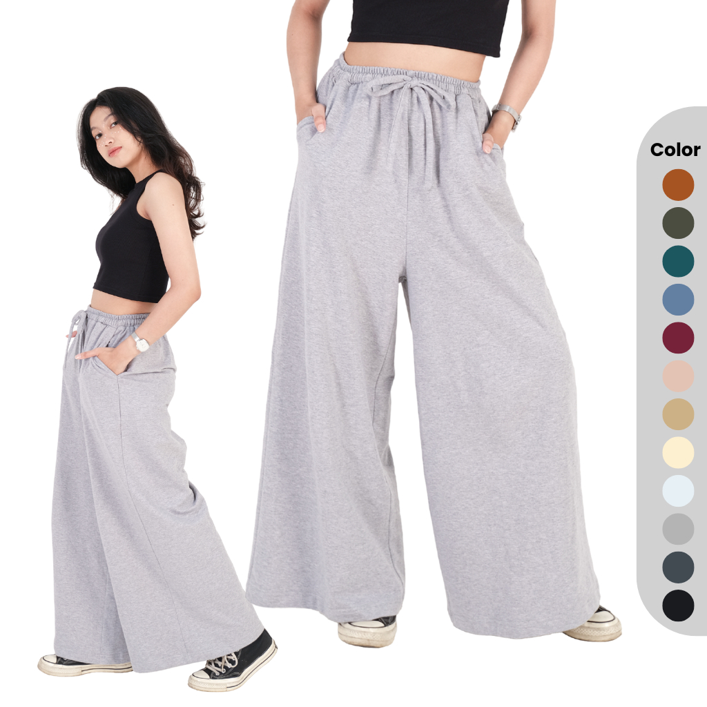 KEEN IDD Thick Terry Cullote Material Premium Cotton Terry Celana Kulot Cutting A