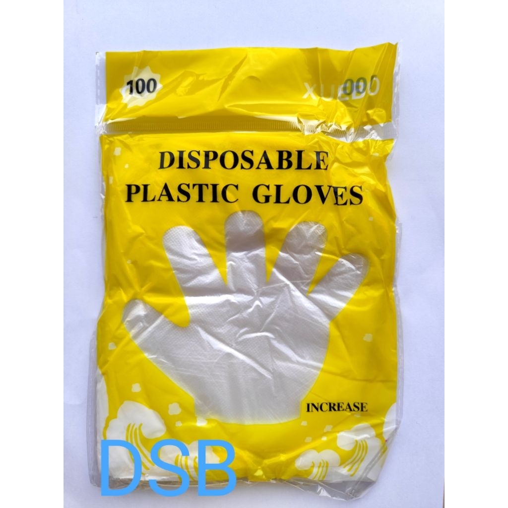 Sarung tangan plastik sekali pakai