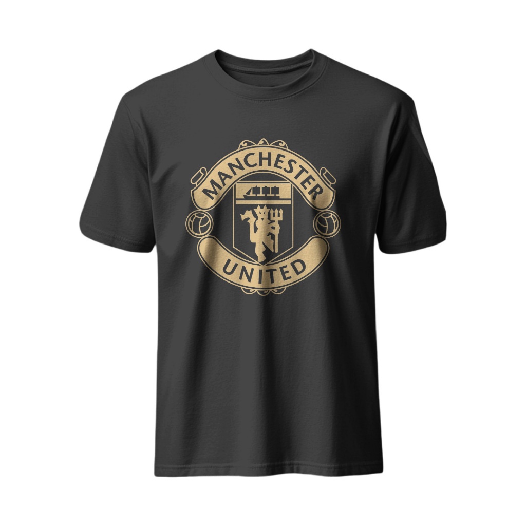 Kaos Distro Bola Logo Club Manchester United Cotton Combed 30s Soft Style Unisex