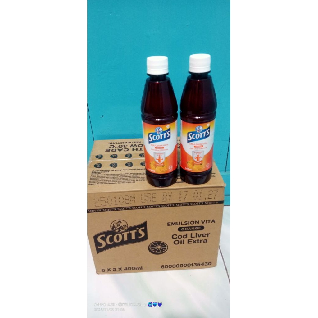 Scott's Emulsion Oranges Malaysia 400 ml