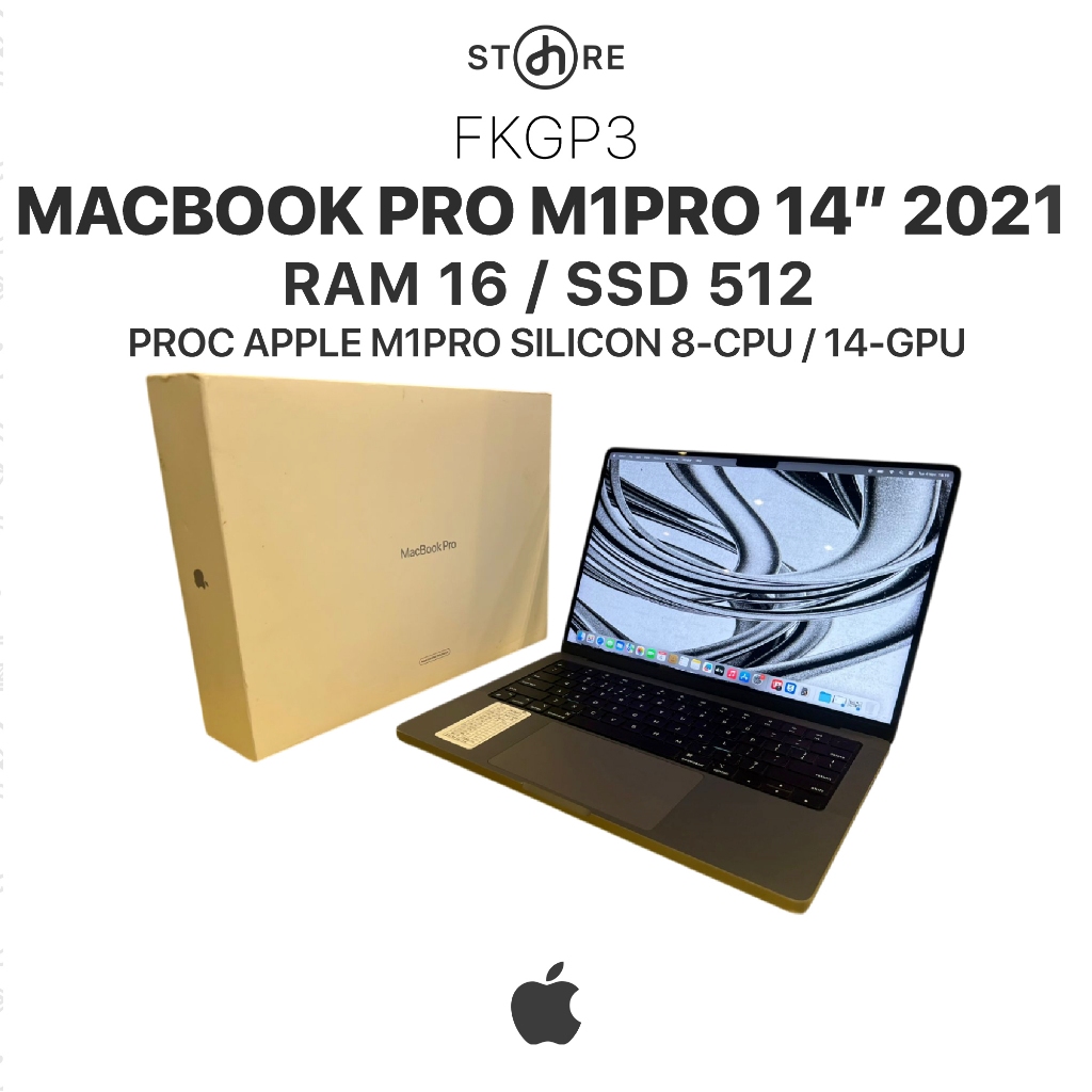 Second , Macbook Pro M1PRO 2021 14" , 16/512 , Grey , FKGP3
