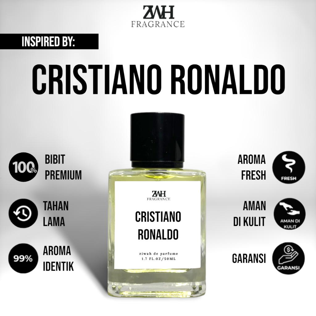 Ziwah Parfum Inspired Cristiano Ronaldo Legacy 50ml - 30ml Wangi Tahan Lama 24 Jam Kualitas Premium