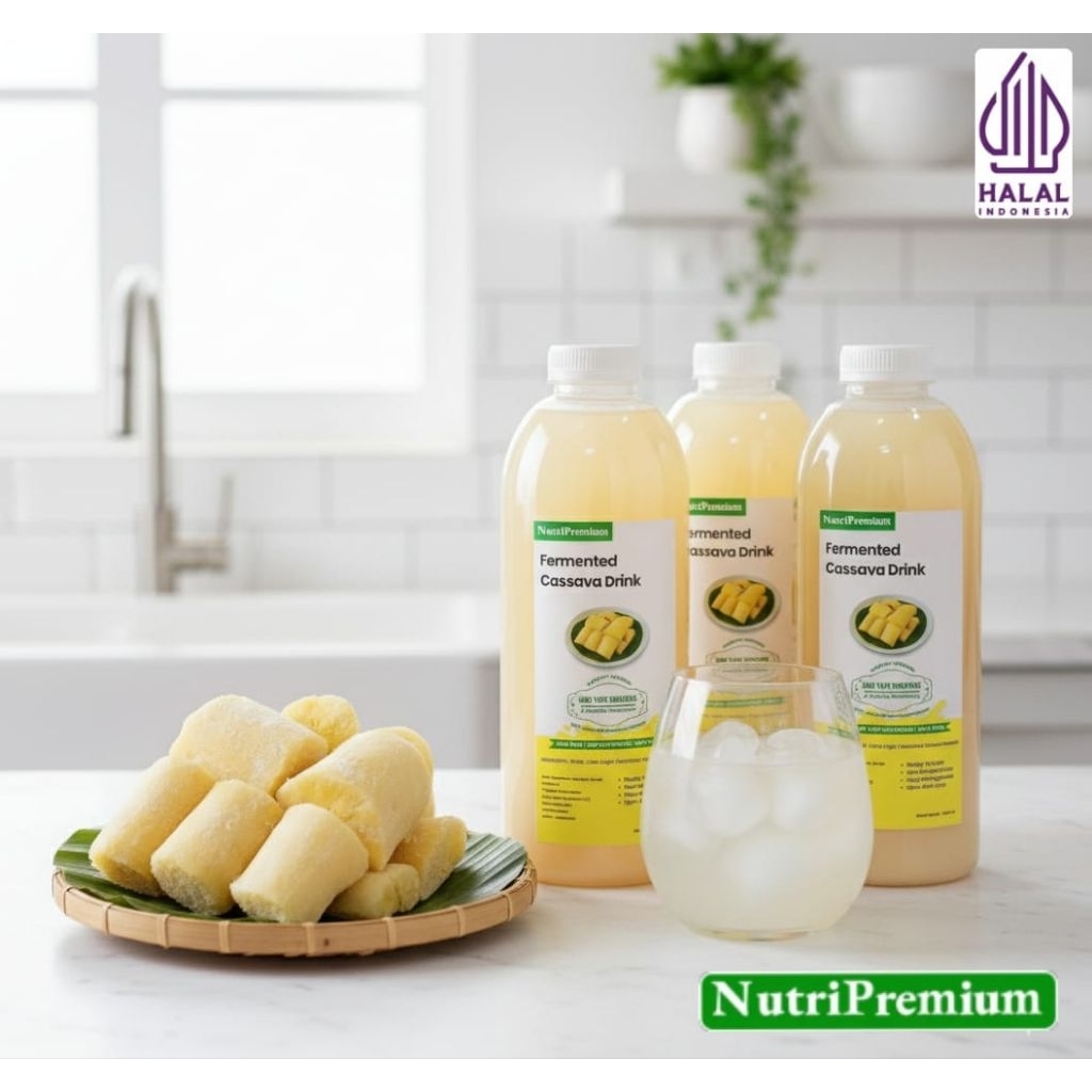 Minuman  Sari Tape Singkong 250 Ml / 1000 Ml Khas Jawa Timur / Badek Tape Singkong / Fermentasi Tape