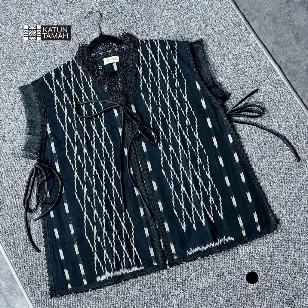 “Sana Vest” vest tenun-vest batik-vest kondangan-vest lucu-vest brukat-vest wanita-vest cantik