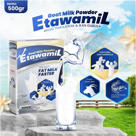 500 GRAM ETAWAMIL WEIGHT GAIN-SUSU KAMBING-SUSU BUBUK PENAMBAH BERAT BADAN DAN NAFSU MAKAN-GOAT MILK