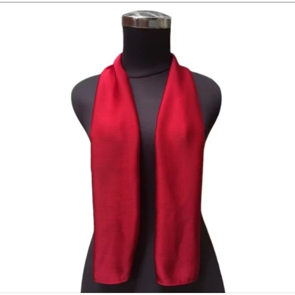 Syal Satin Polos/Scarf Leher Syal Wanita