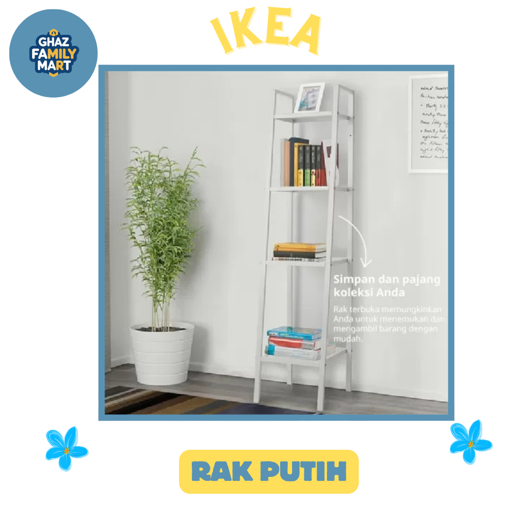 IKEA LERBERG Unit  RAK Putih, 35x148 cm