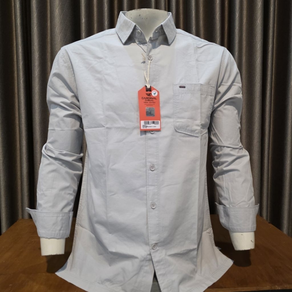 kemeja cardinal casual lengan panjang