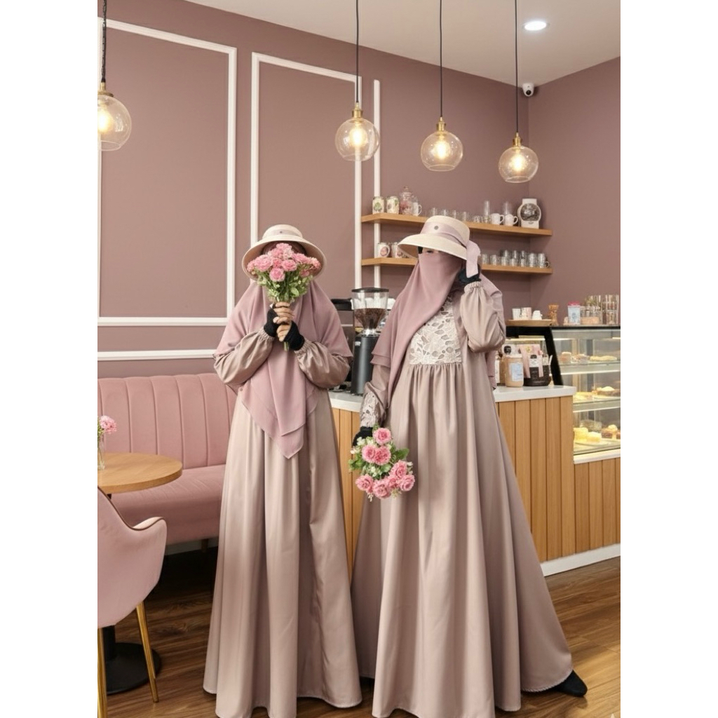 Zisheeri Jayna Gamis Tenun Premium dengan Motif yang Mewah dan Elegan