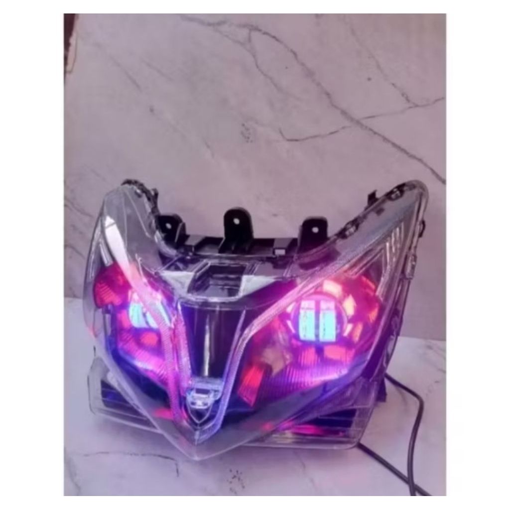 Kedok Reflektor Depan Vario 125 Techno KZR Plus Proji 2 Mata Super Keren
