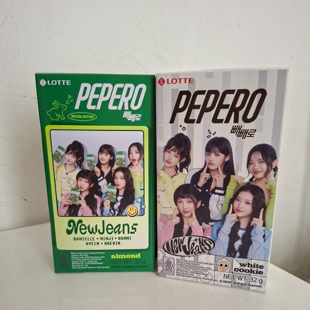 Pepero Special Edition NewJeans Almond/White Cookie 32gr