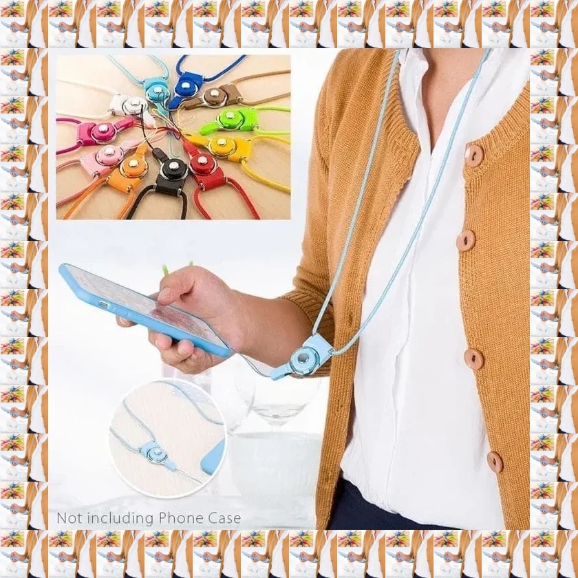 Tali Hp Strap Nomor Kartu Ujian id card Kunci Motor Tas Gantungan Kalung Leher Flashdisk Dompet