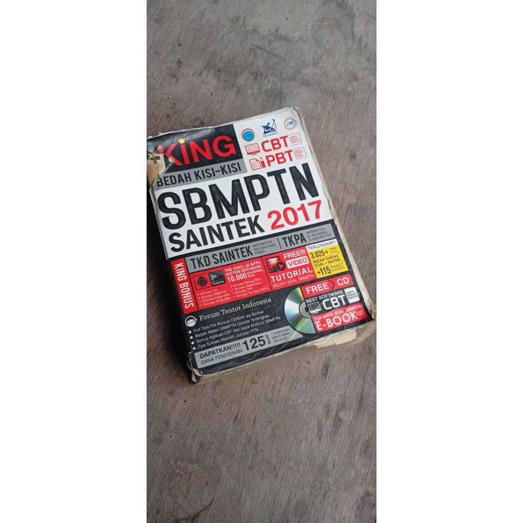buku bekas sbmptn saintek tahun 2017
