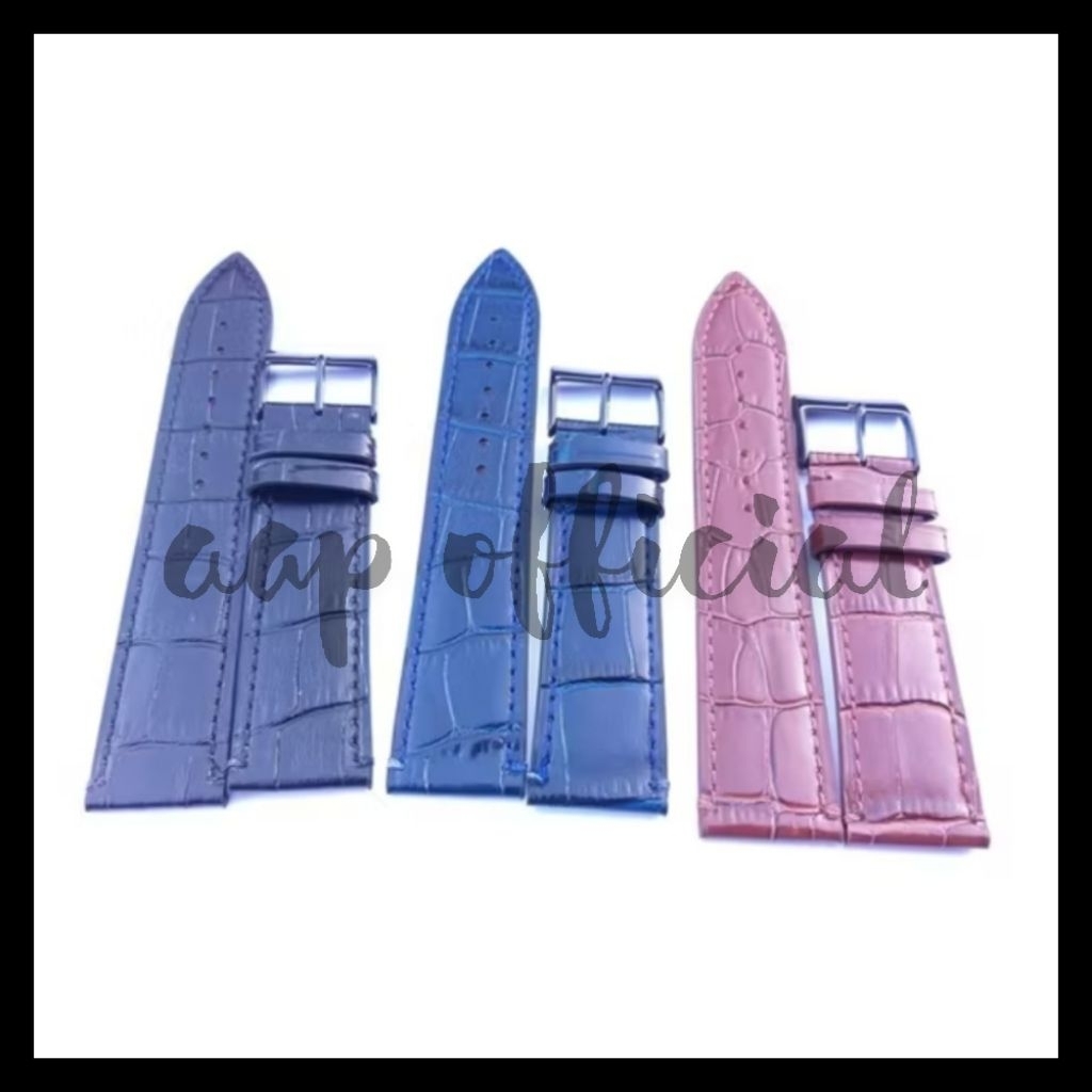 Tali Jam Tangan 22mm Strap Leather Tali Jam Kulit 22mm