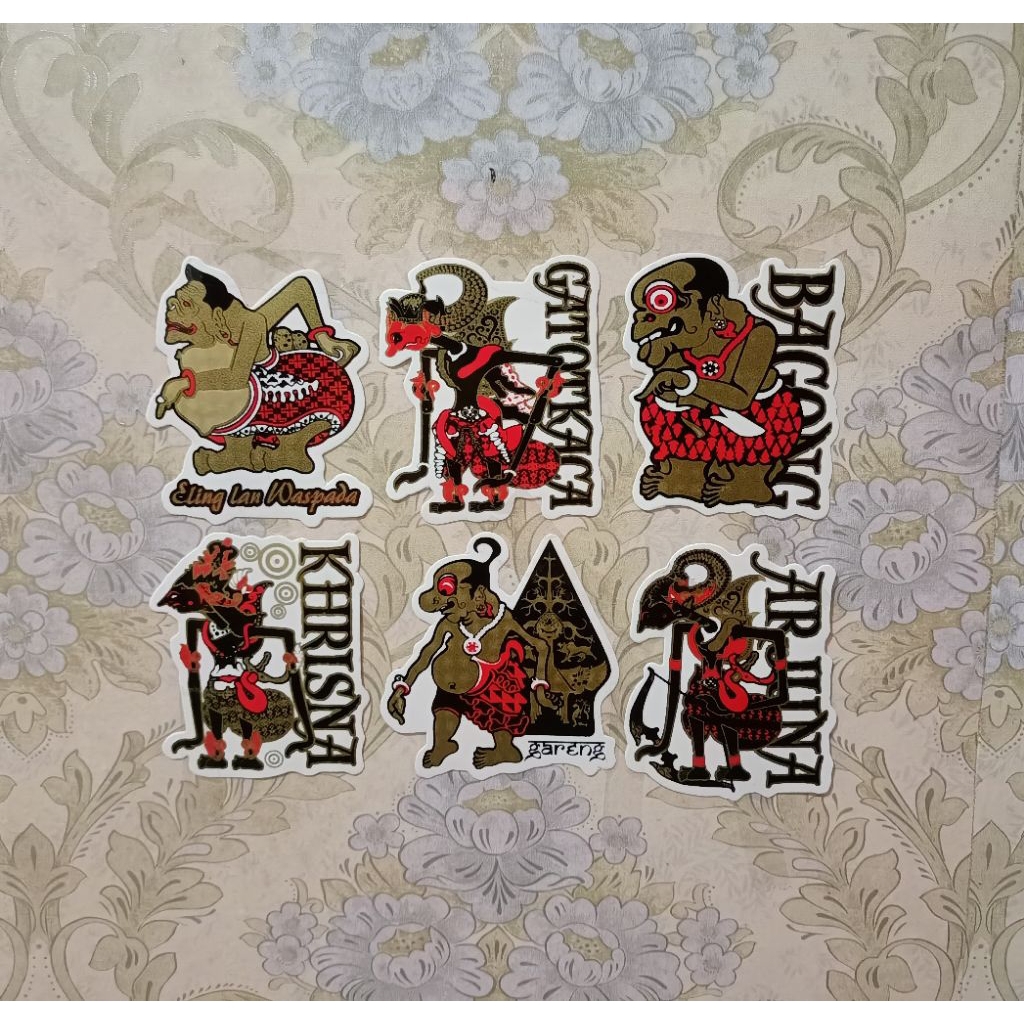 Stiker motor wayang isi 6
