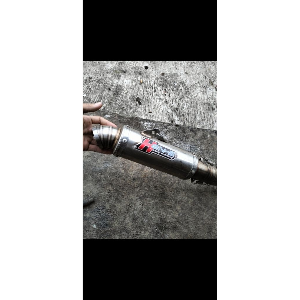 Knalpot Brong/Racing Henz Original Spek 130/150 bebek jupiter z/vega r