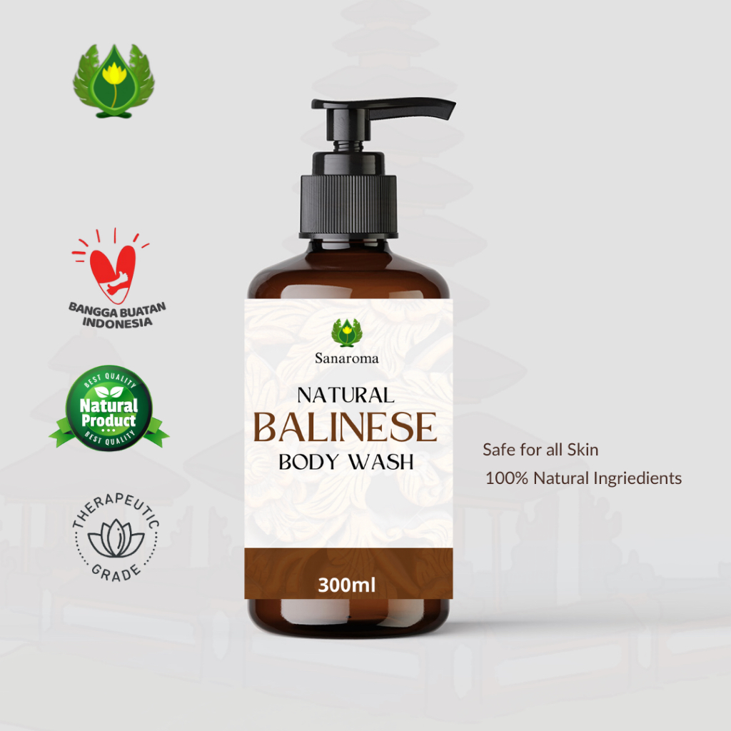 Sanaroma Body Wash Balinese Sabun Mandi Spa Aromaterapi Khas Bali Melembapkan Mencerahkan Kulit Lemb