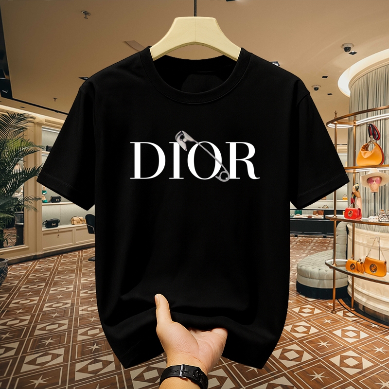 Kaos Pria Dior Original Dior T-shirt Mewah Gaya Modern Premium