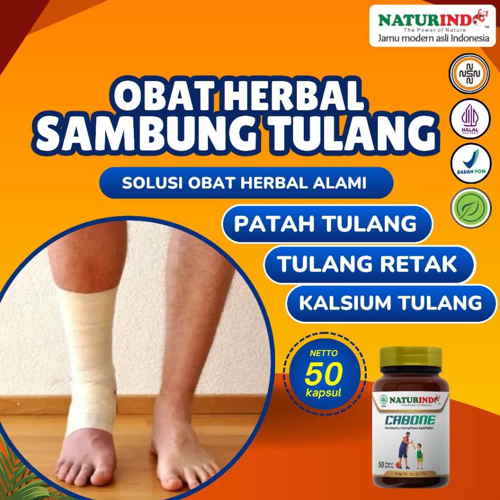 Obat Penyambung Pemulihan Patah Tulang Retak Kalsium Nutrisi Tulang Cabone