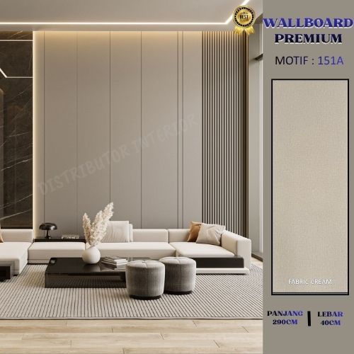 WALLBOARD PANEL PVC KAYU DINDING Papan Panel Dinding Motif Modern / 2.9x0.4 M Wallboard PVC Wallboar
