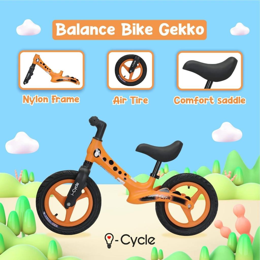 SEPEDA ANAK PUSHBIKE PUSH BALANCE BIKE I-CYCE GEKKO