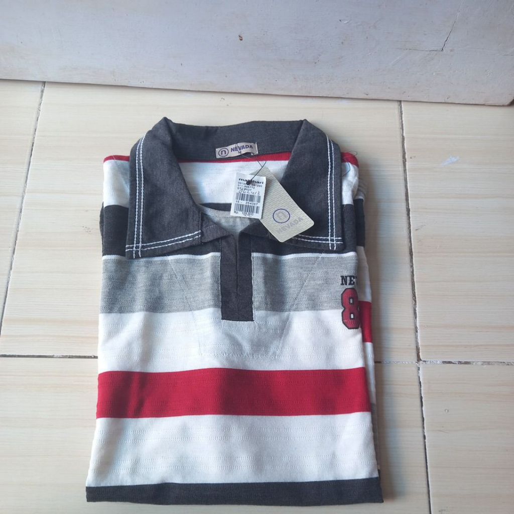 Kaos Kerah Pria lengan pendek Merk Nevada