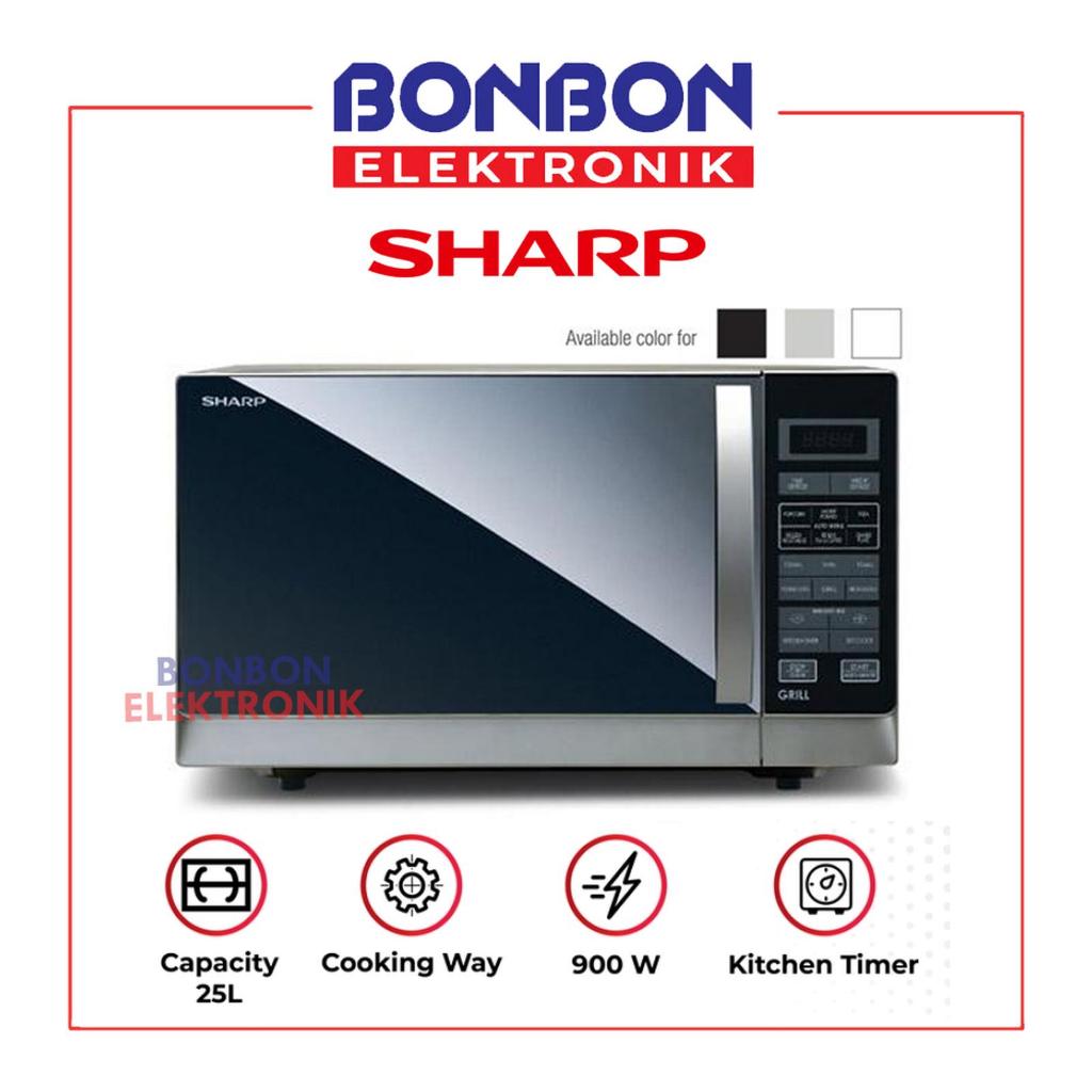 Sharp Microwave Oven 25 Liter Stylish Designed R-728(K)-IN R728 BLACK - R728K