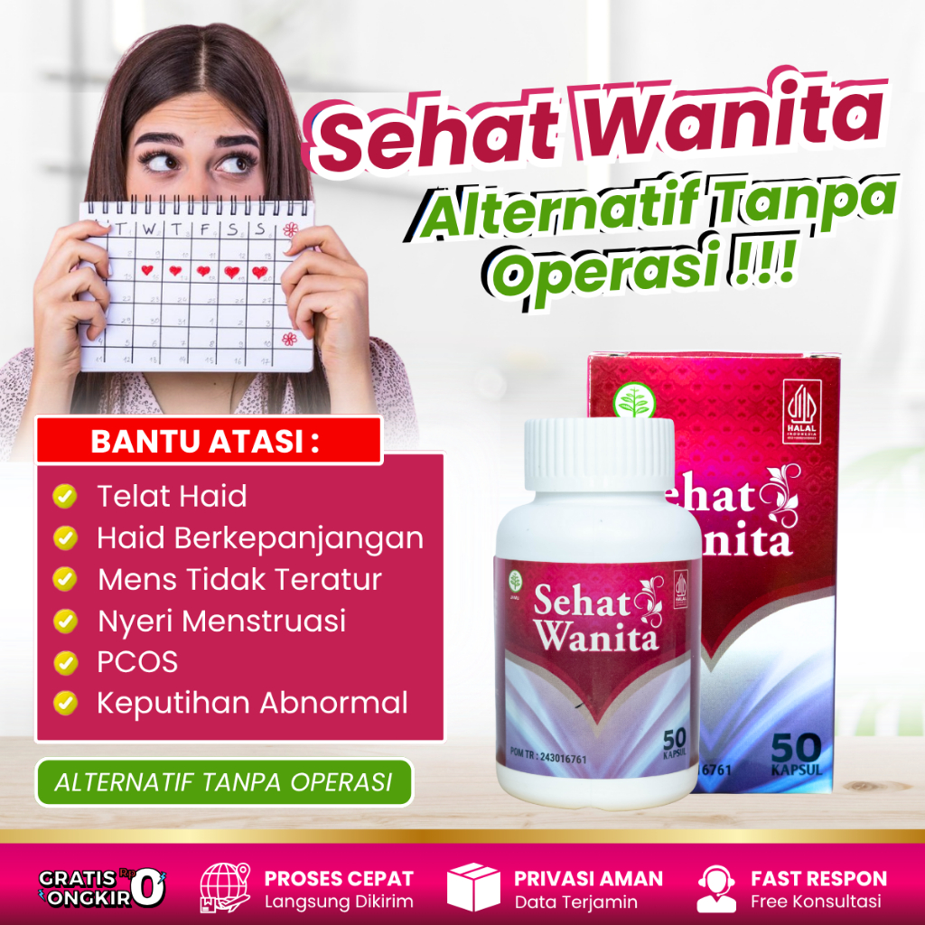 Obat Telat Datang Bulan - Obat Pelancar Haid - Obat Nyeri Haid Menstruasi - Obat Mens Tidak Teratur 