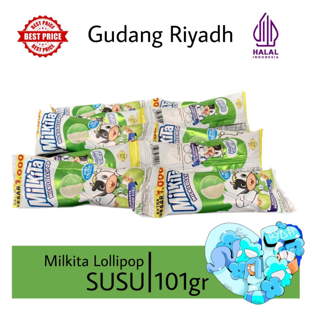 Milkita Milk Lollipop Renceng Aneka Rasa