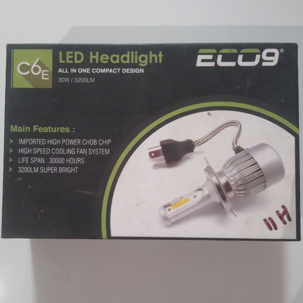 LED HeadLight ECO9. ALL IN ONR COMPACT DESIGN. 30W/3200LM
