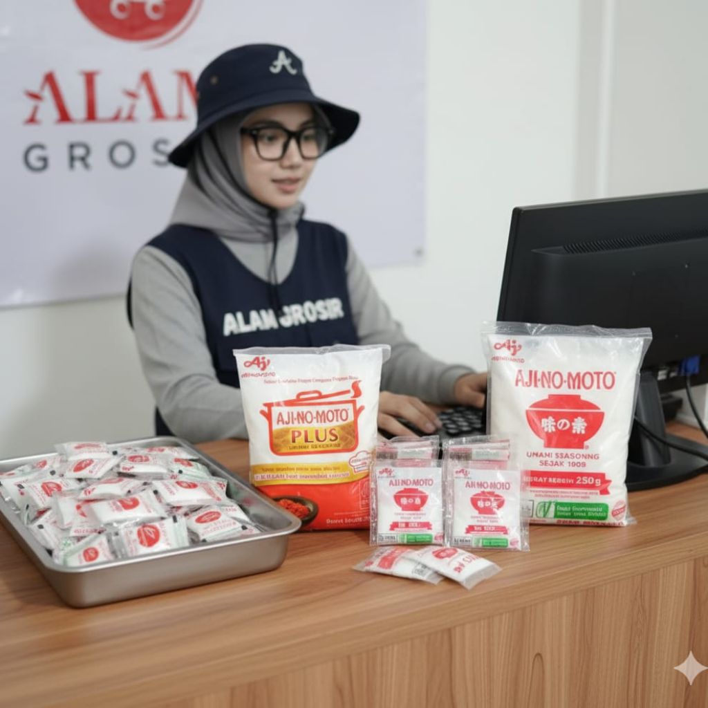 bahan tambahan pangan penguat rasa AJINOMOTO&AJINOMOTO Plus, 250gr, 200gr, 16gr, 7,5gr