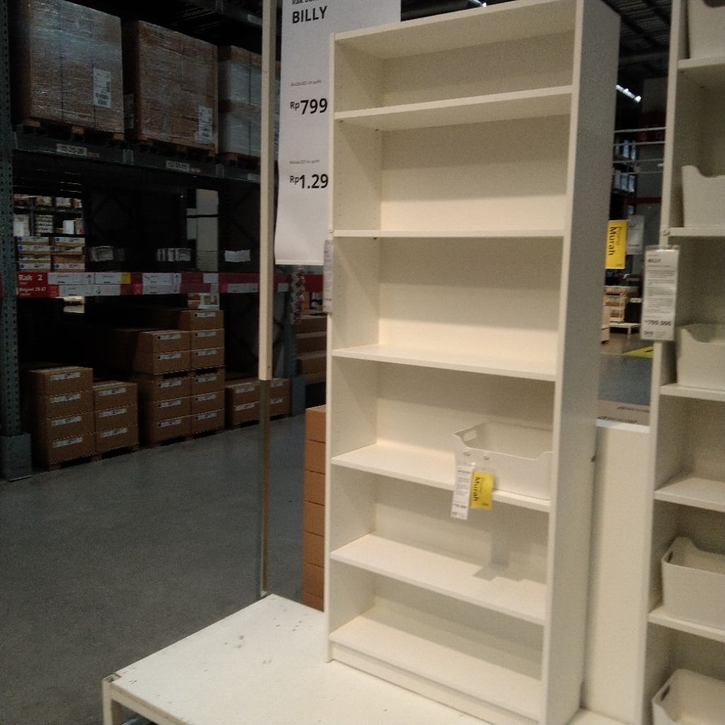 Rak buku tinggi lemari buku 6susun rak display rak sekat ruangan